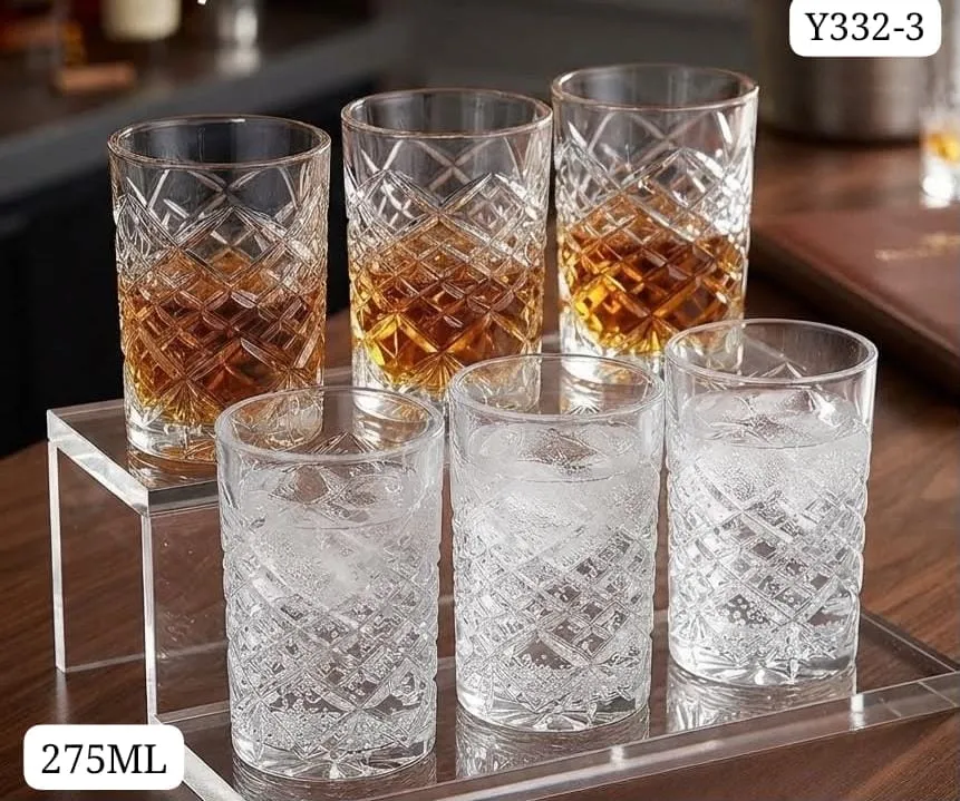 6pcs Glass Tumbler set y332-3
