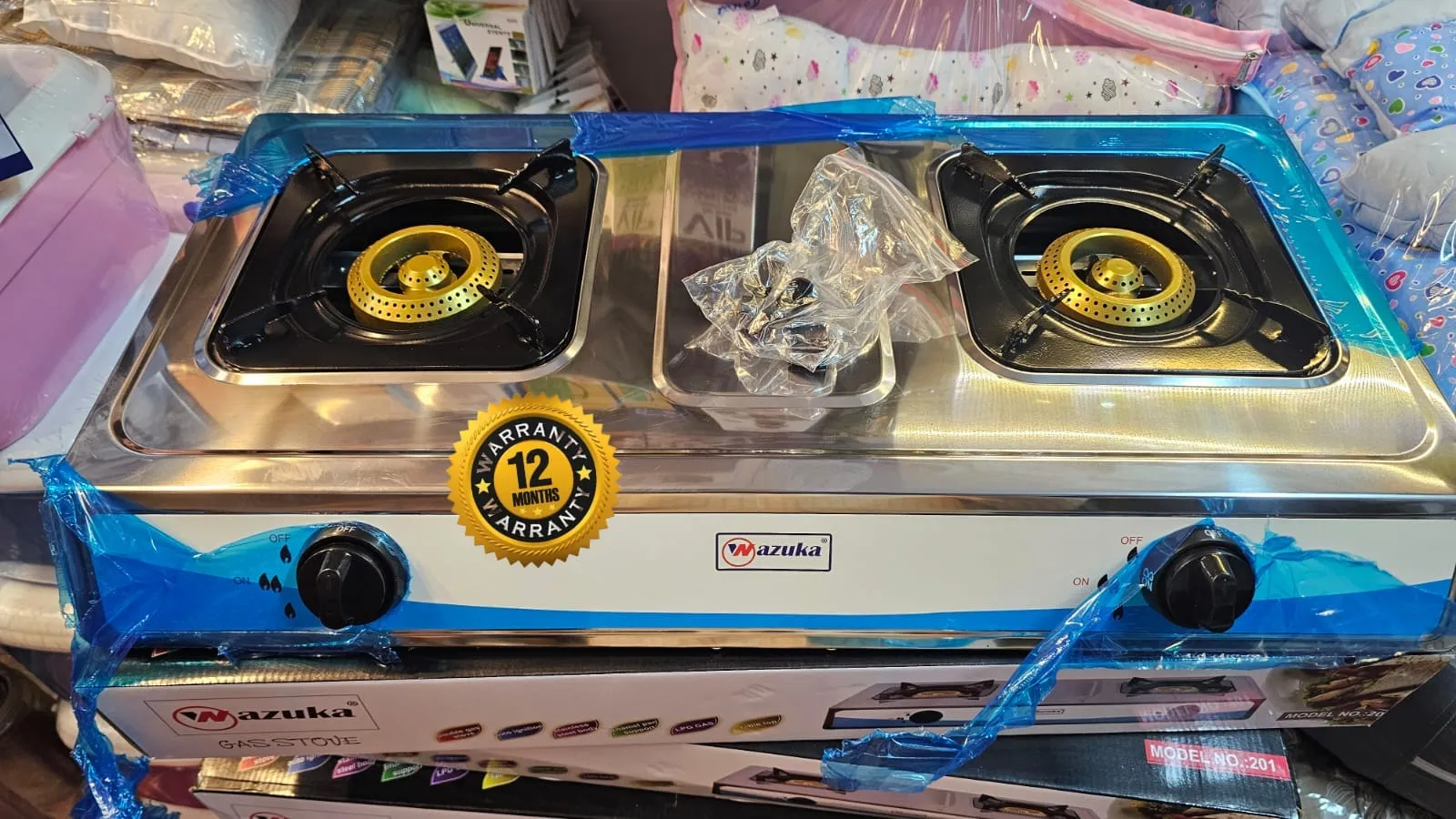 wazuka Double Burner Gas cooker